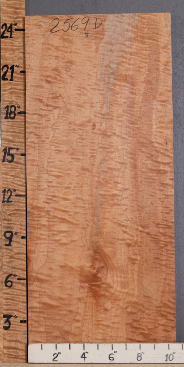 Musical Billet Curly Maple Lumber 10"1/2 X 25" X 1"1/4 (NWT-2569D)