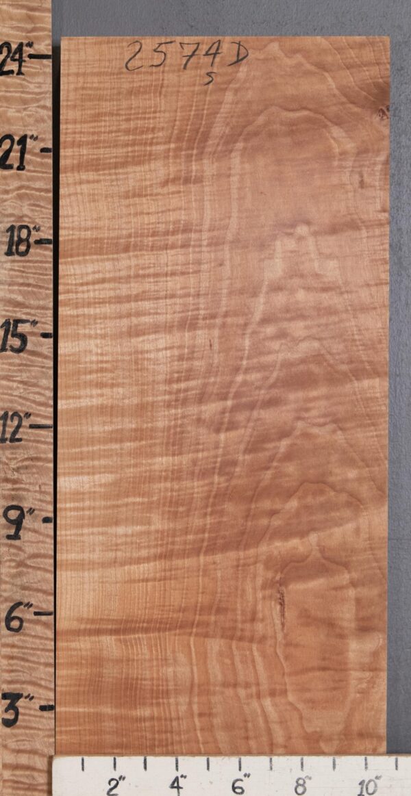 Musical Billet Curly Maple Lumber 10"1/2 X 24" X 1"1/4 (NWT-2574D) - Image 2