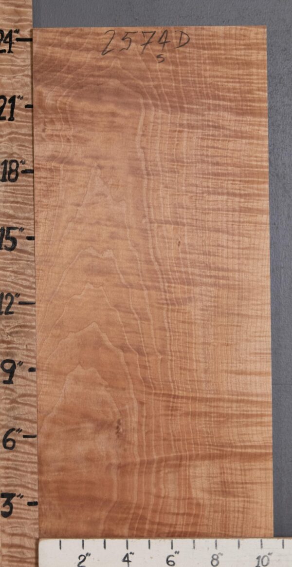 Musical Billet Curly Maple Lumber 10"1/2 X 24" X 1"1/4 (NWT-2574D)