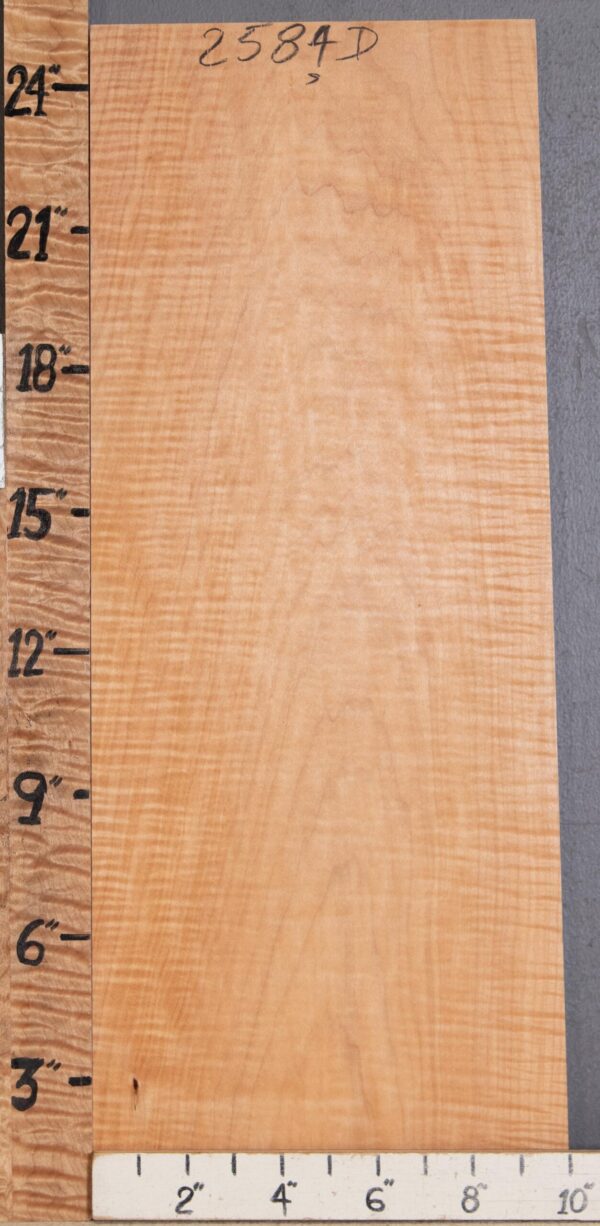 Musical Billet Curly Maple Lumber 9"1/2 X 25" X 1" (NWT-2584D) - Image 2