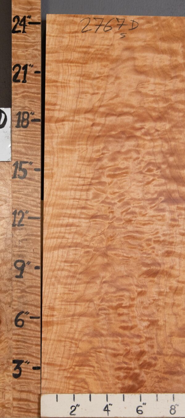 Musical Billet Quilted Maple Lumber 8"3/4 X 24" X 1"1/4 (NWT-2767D) - Image 2