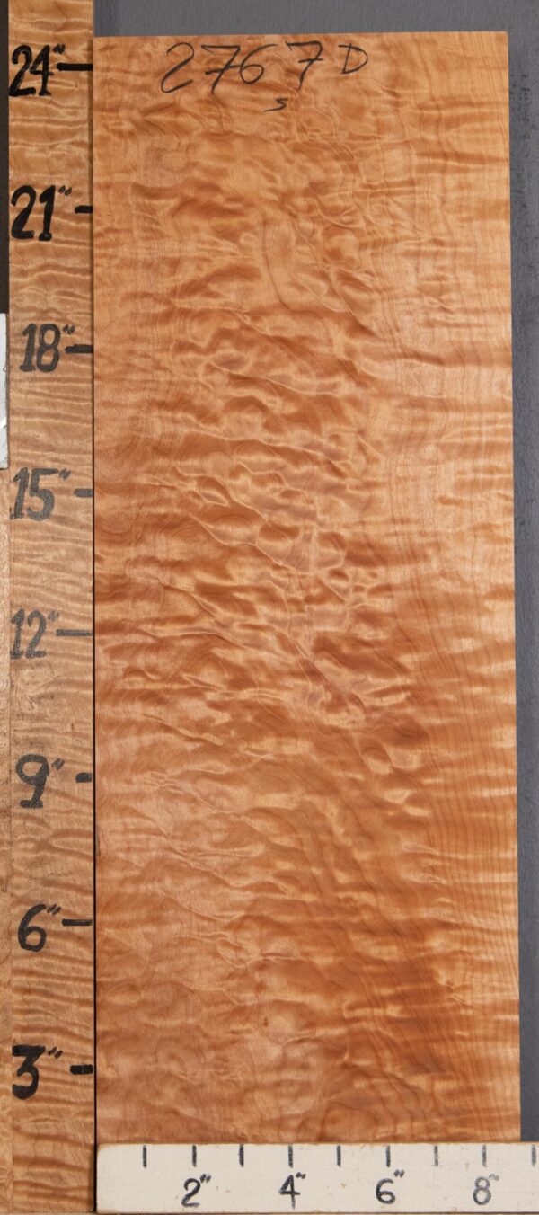 Musical Billet Quilted Maple Lumber 8"3/4 X 24" X 1"1/4 (NWT-2767D)