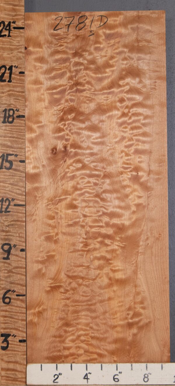 Musical Billet Quilted Maple Lumber 9"1/2 X 25" X 1"3/4 (NWT-2781D)