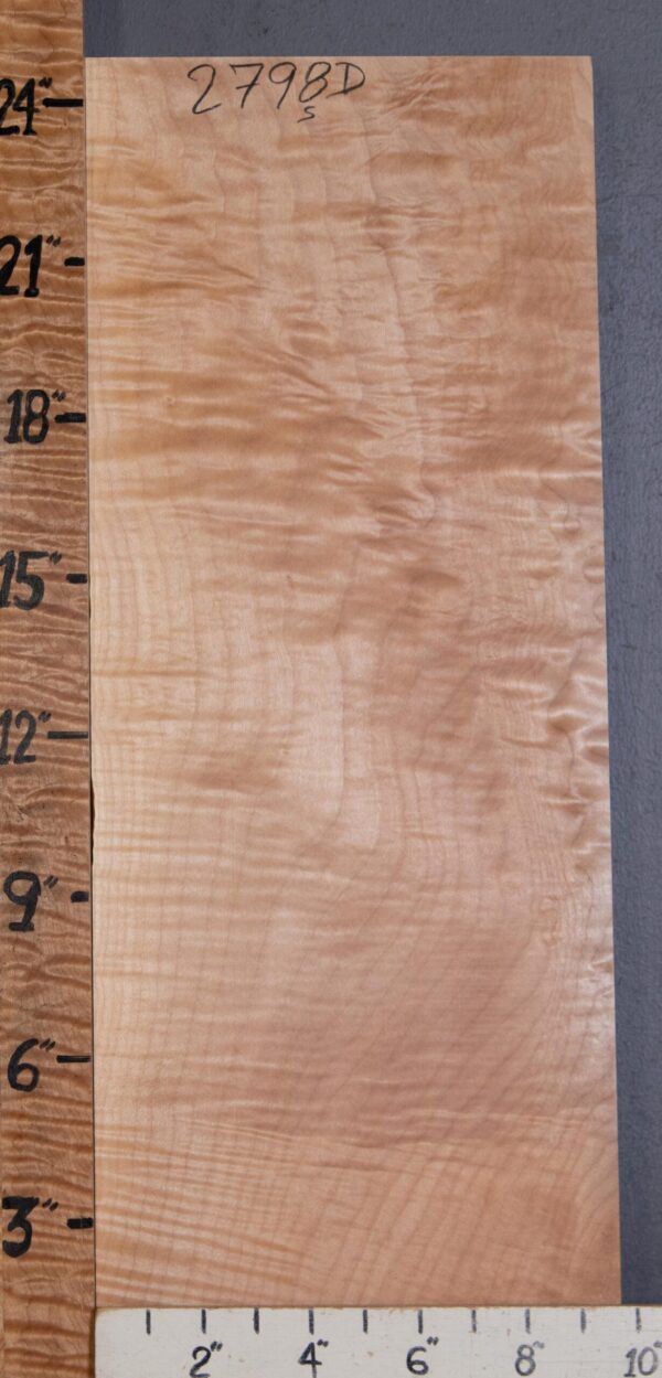 Musical Billet Curly Maple Lumber 9"3/4 X 25" X 1"3/4 (NWT-2798D) - Image 2