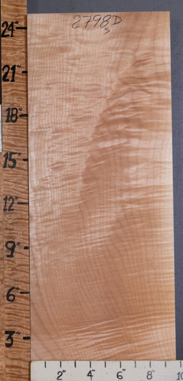 Musical Billet Curly Maple Lumber 9"3/4 X 25" X 1"3/4 (NWT-2798D)