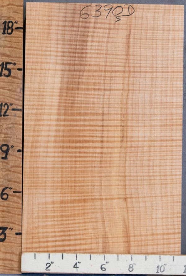 Musical Billet Red Heart Curly Maple