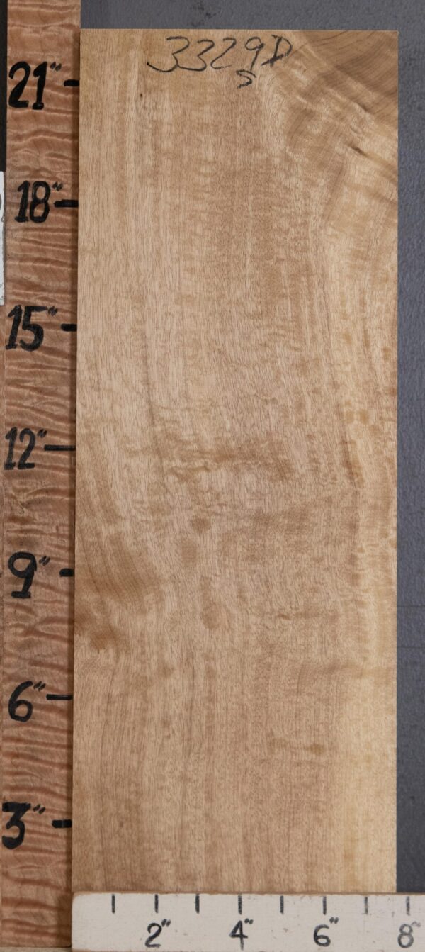 Musical Billet Curly Myrtlewood Lumber 7"3/4 X 22" X 2"1/2 (NWT-3329D) - Image 2