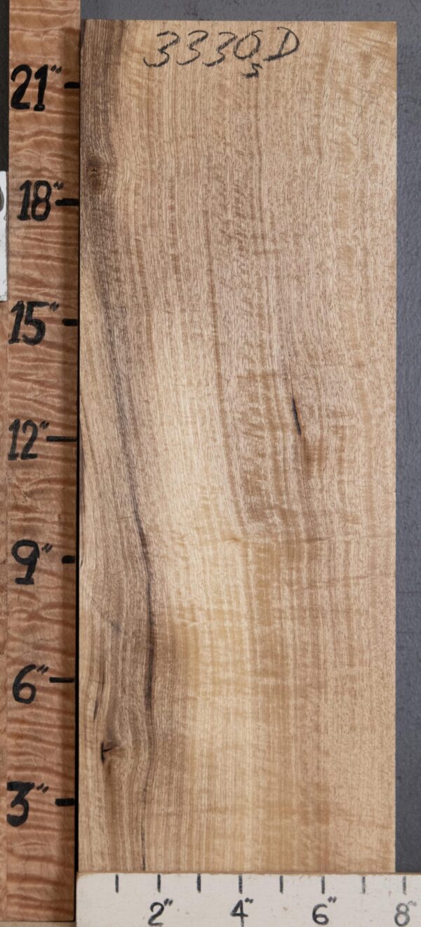 Musical Billet Curly Myrtlewood Vertical Grain Lumber 7"3/4 X 22" X 3" (NWT-3330D) - Image 2