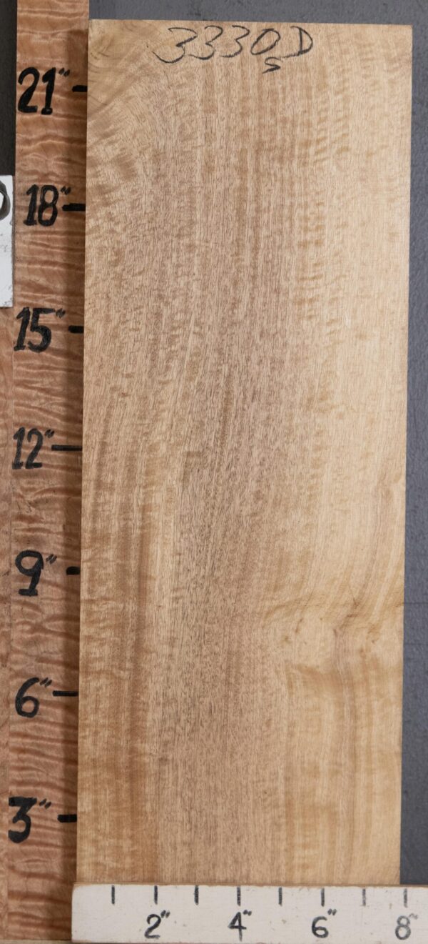 Musical Billet Curly Myrtlewood Vertical Grain Lumber 7"3/4 X 22" X 3" (NWT-3330D)