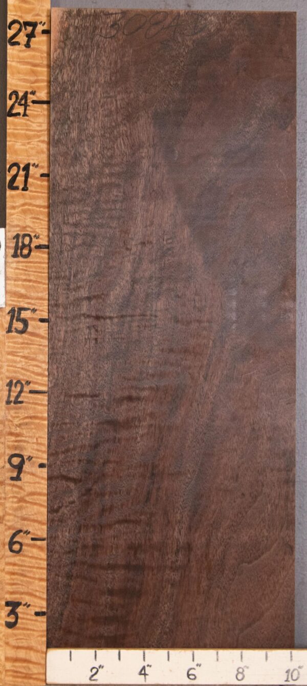 Musical Billet Curly Marbled Claro Walnut Lumber 10"1/4 X 27" X 1"5/8 (NWT-3084D)