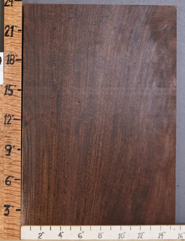 Musical Billet Marbled Claro Walnut Vertical Grain Lumber 15"1/2 X 23" X 1"1/2 (NWT-3111D)