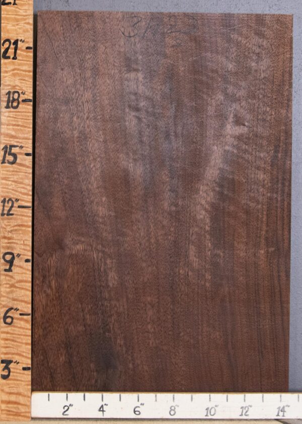 Musical Billet Marbled Claro Walnut Vertical Grain Lumber 14"1/2 X 23" X 1"1/2 (NWT-3112D)