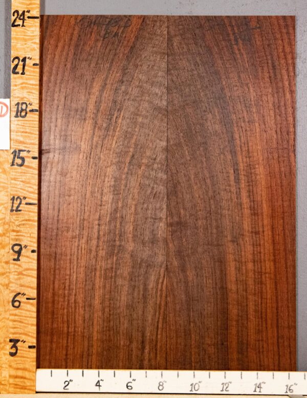 Musical Microlumber Marbled Claro Walnut Bookmatch 16"1/2 X 24" X 1/8" (NWT-0478D) - Image 2