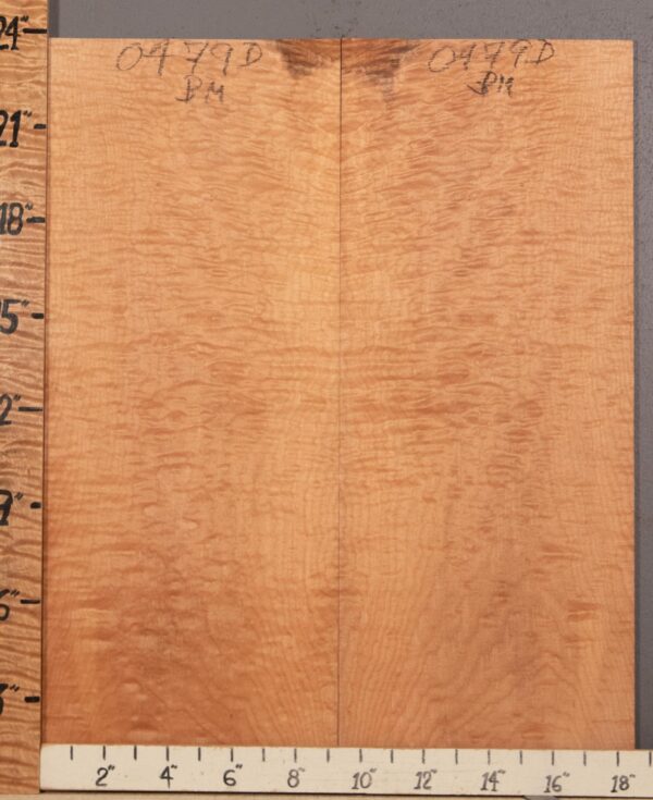 Musical Microlumber Quilted Maple Bookmatch 18"1/2 X 23" X 1/8" (NWT-0479D)