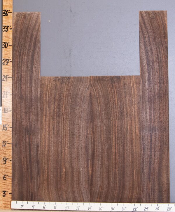 Musical Marbled Claro Walnut Vertical Grain Back and Side Acoustic 4 Piece Set 28" X 36" X .160 Back: 18" X 24" X .160" Side: 10" X 36" X .130" (NWT-2750D)