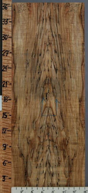 5A Spalted Maple Bookmatch 14" X 36" X 1/2 (NWT-1853C)