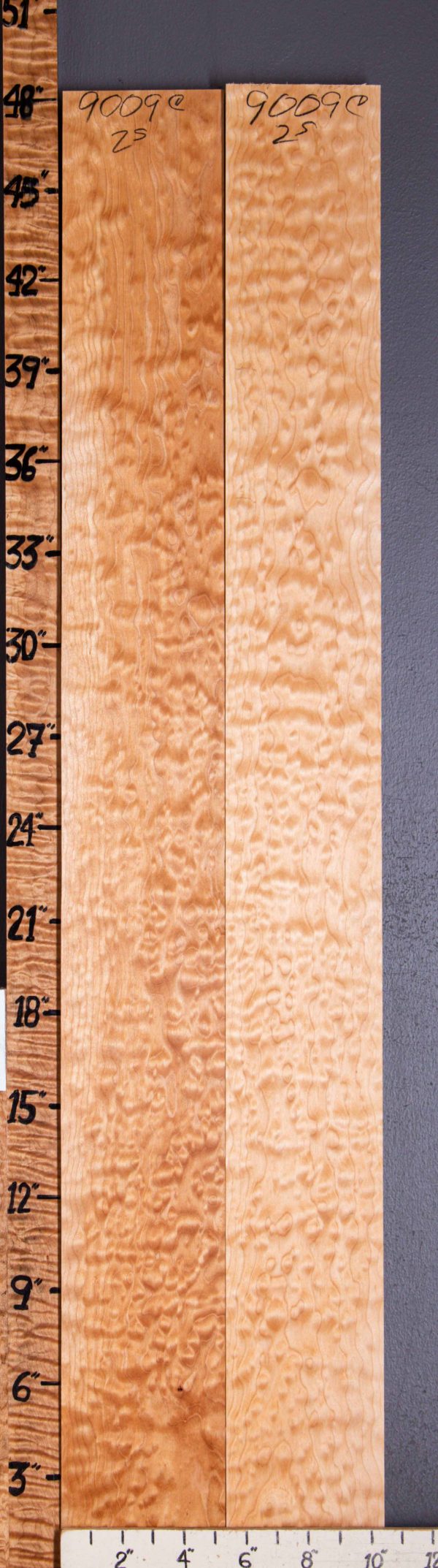 Musical Quilted Maple Lumber 10"1/4 X 48" X 4/4 (NWT-9009C)
