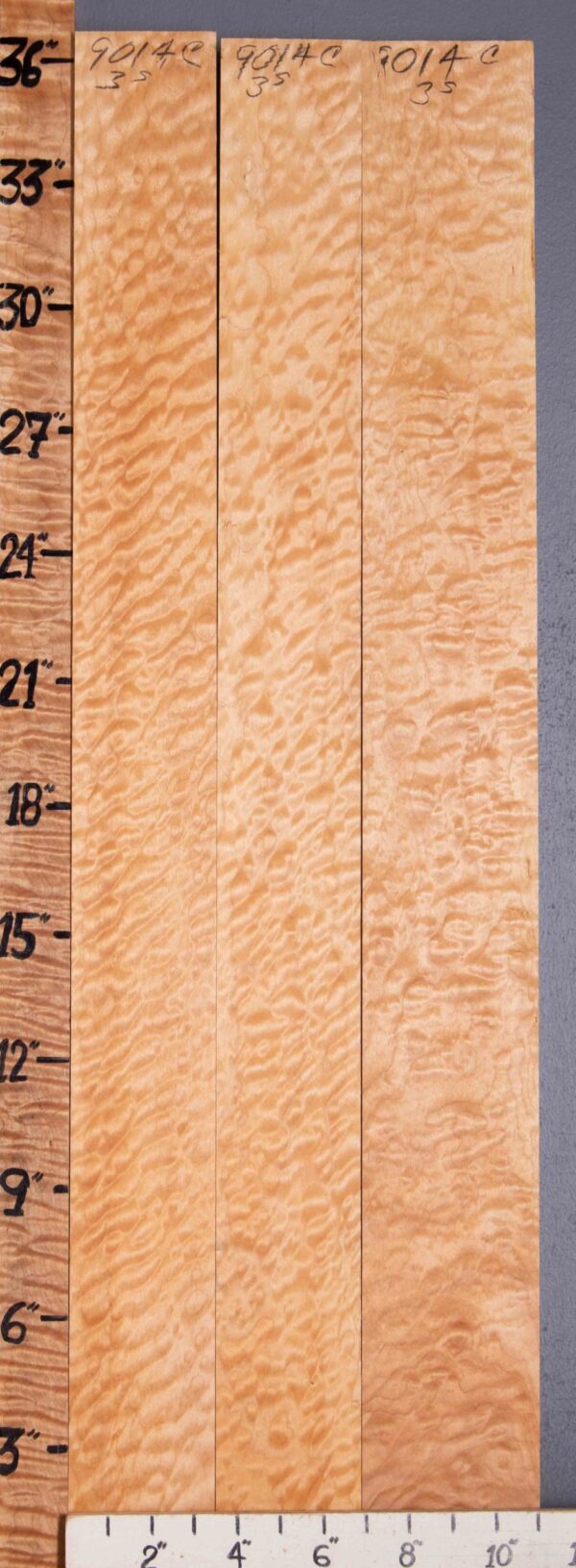 Musical Quilted Maple Lumber 3 Board Set 11" X 36" X 4/4 (NWT-9014C) - Image 2