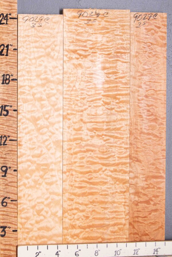 Musical Quilted Maple Lumber 3 Board Set 15" X 24" X 4/4 (NWT-9029C) - Image 2