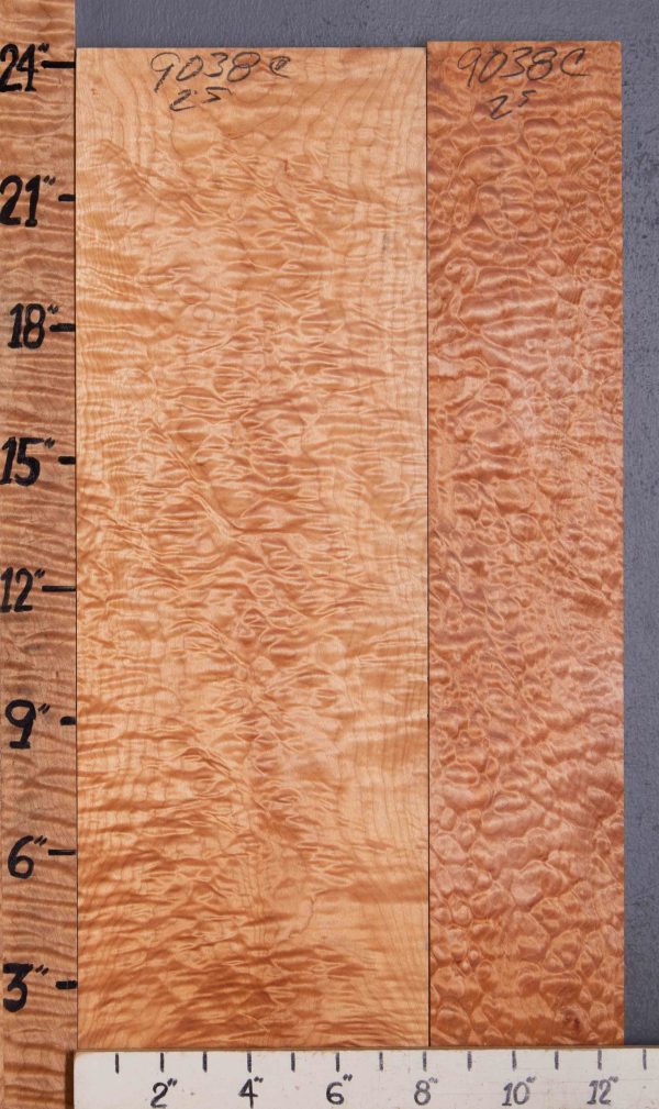 Musical Quilted Maple Lumber 2 Board Set 12"1/2 X 24" X 4/4 (NWT-9038C)