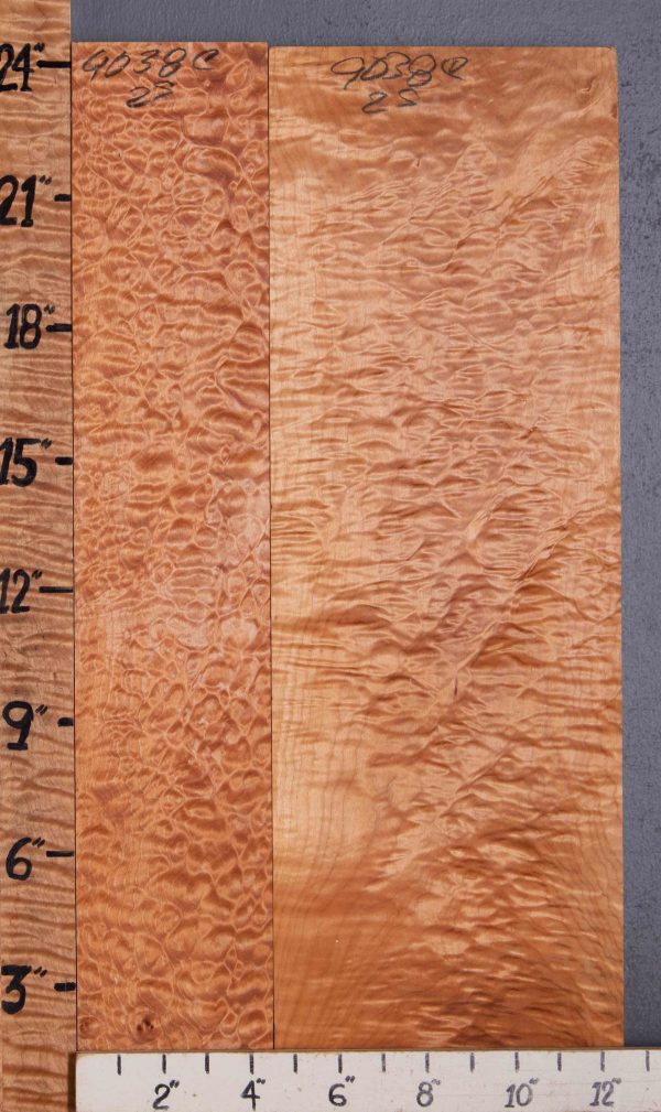 Musical Quilted Maple Lumber 2 Board Set 12"1/2 X 24" X 4/4 (NWT-9038C)