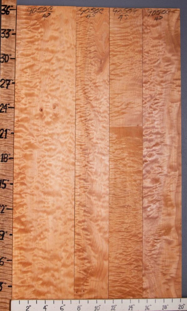 5A Quilted Maple Lumber 4 Board Set 20" X 36" X 4/4 (NWT-9050C)