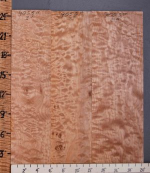 Musical Quilted Maple Lumber 3 Board Set 20"1/4 X 24" X 4/4 (NWT-9055C)