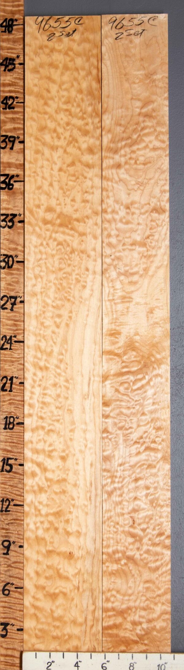 5A Quilted Maple 2 Board Set 10"5/8 X 48" X 4/4 (NWT-9655C) - Image 2