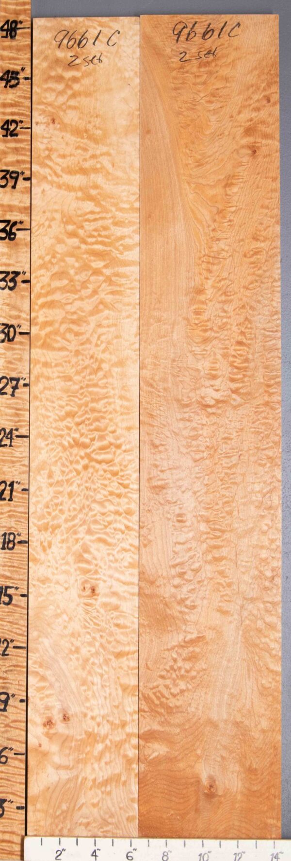 5A Quilted Maple 2 Board Set 14"1/4 X 48" X 4/4" (NWT-9661C) - Image 2