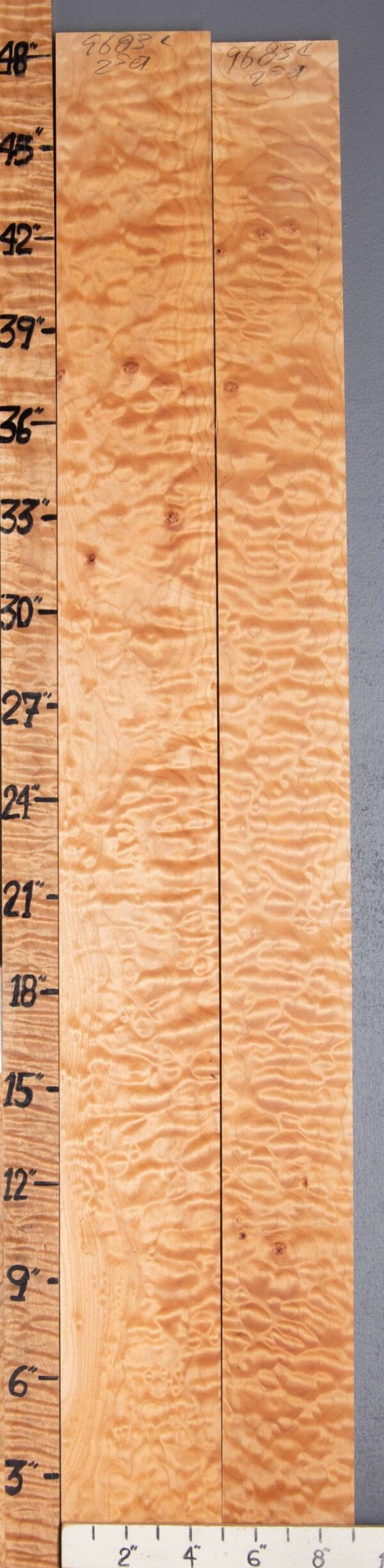 5A Quilted Maple 2 Board Set 9" 48" X 4/4" (NWT-9683C)