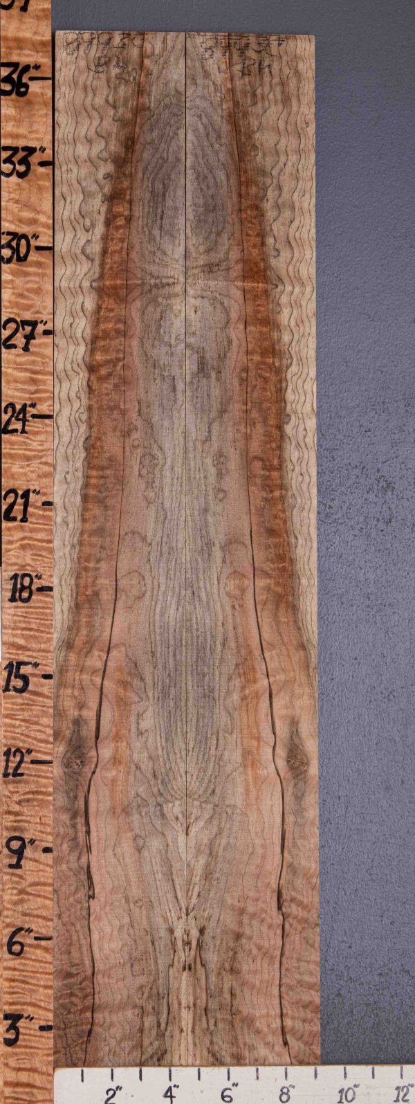 5A Spalted Maple Bookmatch Microlumber 9"1/4 X 37" X 1/4 (NWT-8993C)