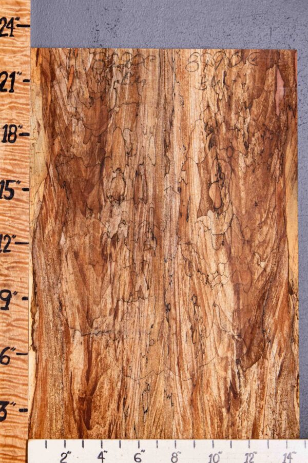 5A Spalted Maple Bookmatch Microlumber 14"3/4 X 22" X 1/2 (NWT-8990C) - Image 2