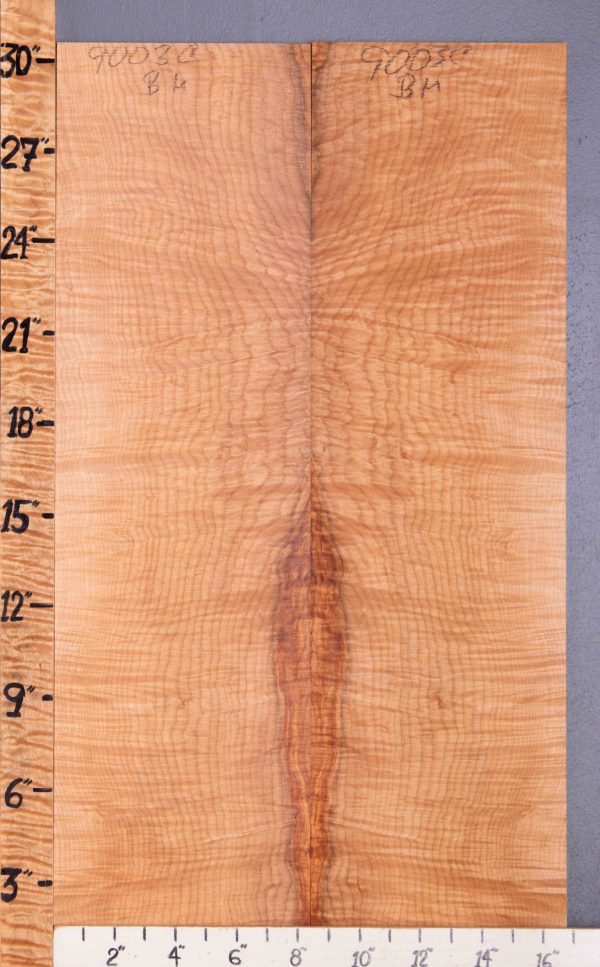 5A Curly Spalted Maple Bookmatch Microlumber 16"3/4 X 30"1/2 X 1/4 (NWT-9003C)