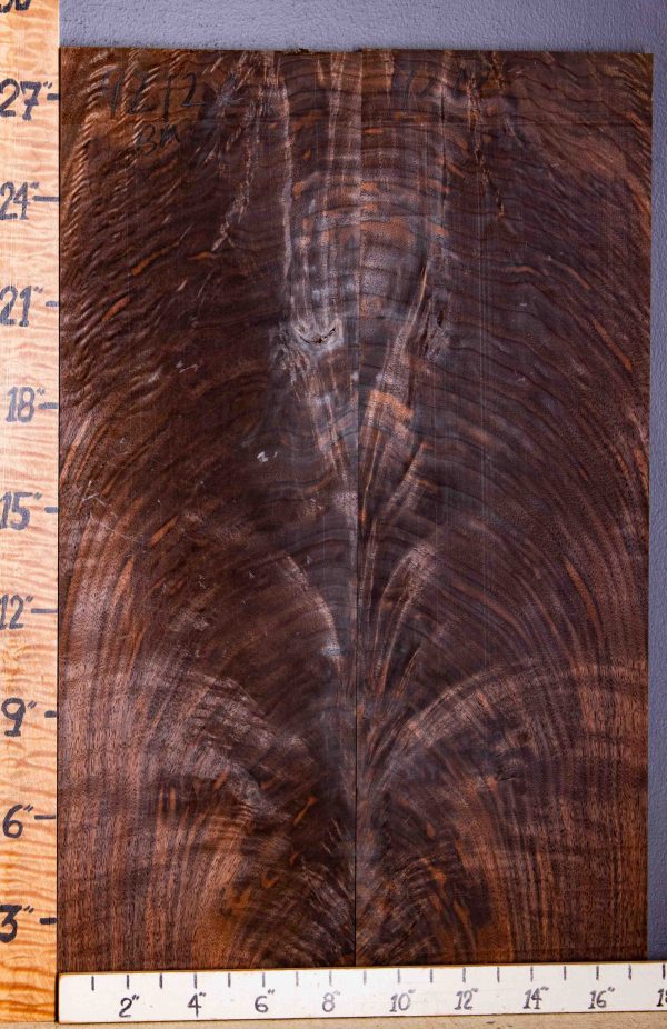 5A Crotch Marbled Claro Walnut Lumber 17"1/2 X 28" X 4/4 (NWT-9212C)